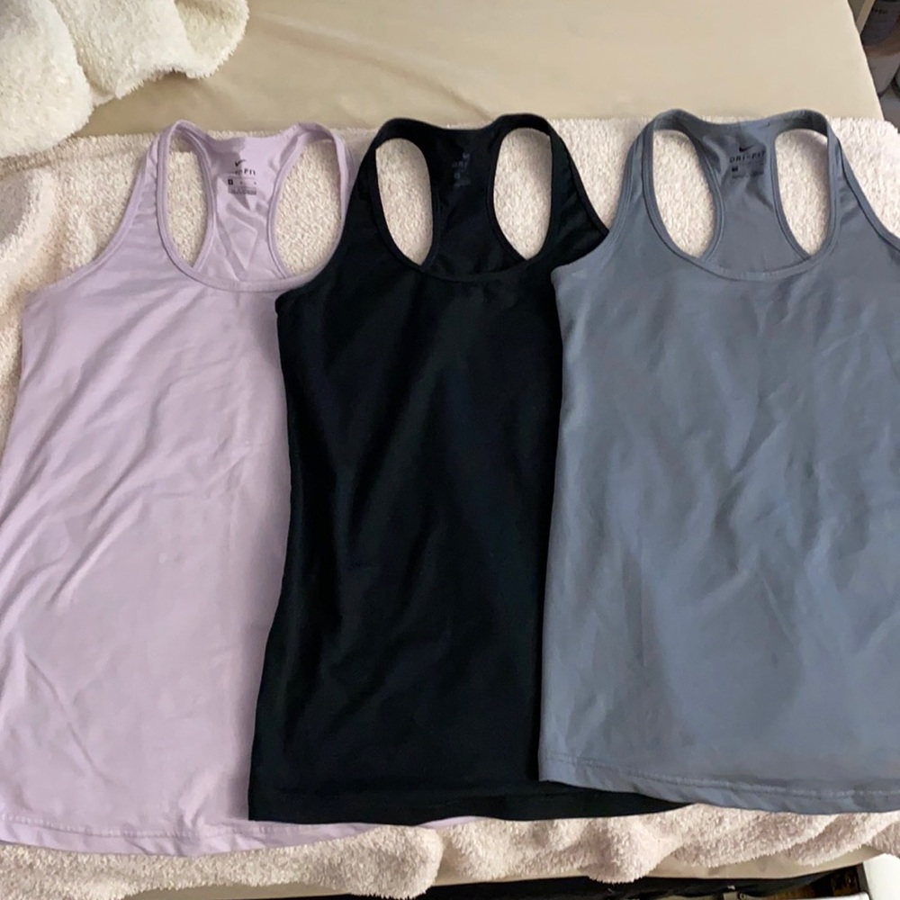 NIKE *LOT of 3* maternity dri fit tank tops